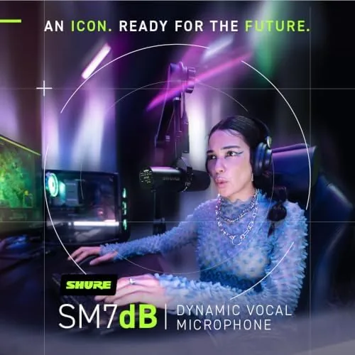The Shure SM7dB Dynamic Vocal Mic with Preamp for Streaming compared in context