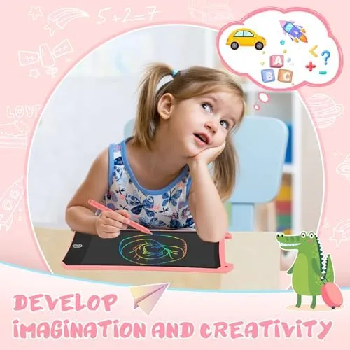 Close look at the EooCoo Kids LCD Writing Tablet, Mess Free Coloring Books, Travel build quality