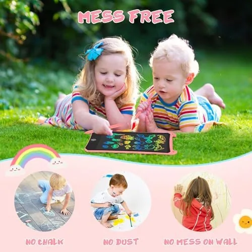 The EooCoo Kids LCD Writing Tablet, Mess Free Coloring Books, Travel in real use