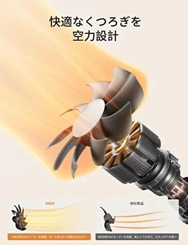 DREO tower heater next to a smaller radiant heater for comparison