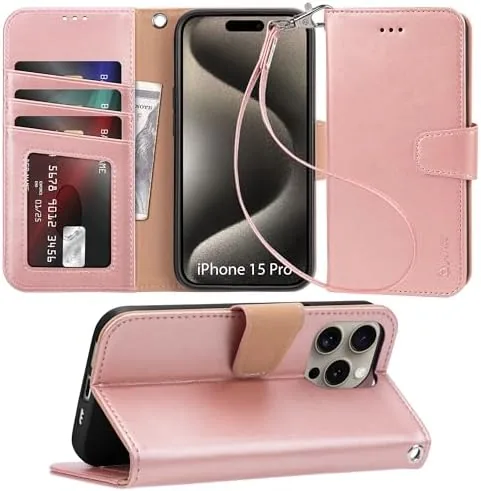 Arae Compatible with iPhone 15 Pro Case with Card Holder and Wrist Strap Wallet Review: Tested and Rated