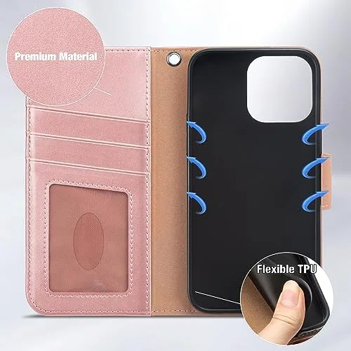 Another view of the Arae Compatible with iPhone 15 Pro Case with Card Holder