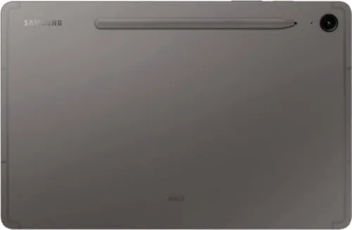 Student using the Tab S9 FE with the S Pen during a study session