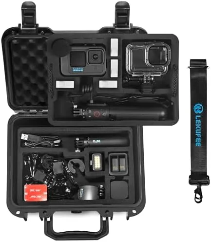 Overview of the Lekufee Waterproof Hard Case Compatible with Gopro Hero 13/12/11/10/9/8,Mission 1