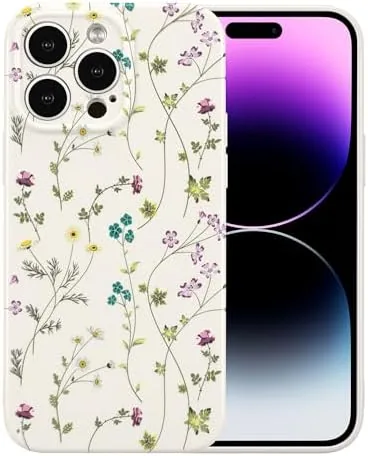 RALEAVO Floral Case for iPhone 14 Pro, Flower Branch Pattern Design Cute Cover Case Review: Tested and Rated