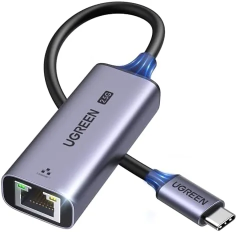 Overview of the UGREEN USB C to Ethernet Adapter 2.5G, Aluminum Ethernet Adapter