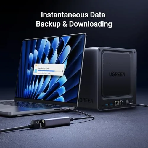 The UGREEN USB C to Ethernet Adapter 2.5G, Aluminum Ethernet Adapter in real use
