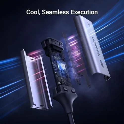 Another view of the UGREEN USB C to Ethernet Adapter 2.5G, Aluminum Ethernet Adapter