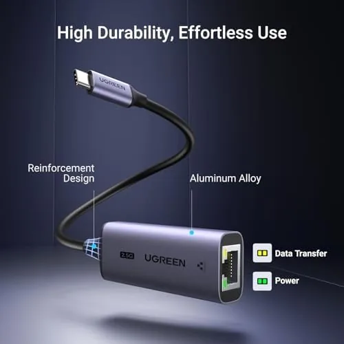 Testing the UGREEN USB C to Ethernet Adapter 2.5G, Aluminum Ethernet Adapter over two weeks