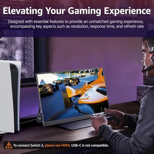 The VisionOwl Portable Monitor for Laptop, IPS USB-C HDMI Travel Second compared in context