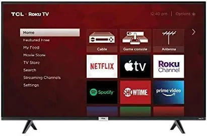 Close look at the TCL 55" Class 4K UHD HDR LED Smart Roku TV - 55S20 build quality