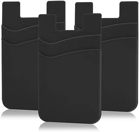 SS Black Phone Wallet, Credit Card Holder Stick on for iPhone Samsung Galaxy Any Review: Tested and Rated