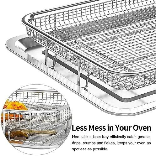 The Air Fryer Basket, OPENICE 2 Set Air Fryer Pan and in real use
