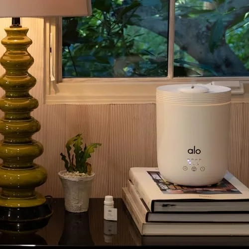 The ALO Aura Diffuser Cool Mist Humidifier & Essential Oil Diffuser in real use