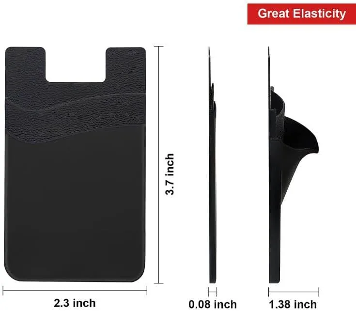 Another view of the Senose 5 Pack Phone Wallet, Card Holder Back of Phone