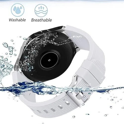 Detail shot of the INF Silicone Watch Band 22mm, Compatible with Samsung Galaxy Watch features