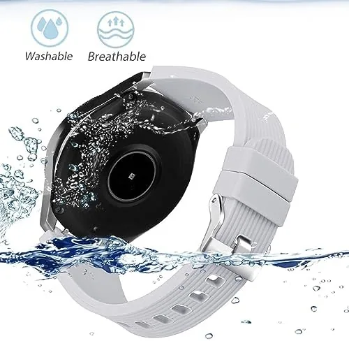 Close look at the INF Silicone Watch Band 22mm, Compatible with Samsung Galaxy Watch build quality