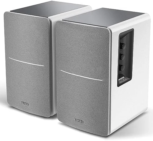 Close look at the Edifier R1280DB Powered Bluetooth Bookshelf Speakers - Optical Input build quality