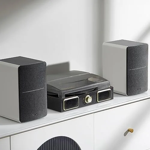 Another view of the Edifier R1280DB Powered Bluetooth Bookshelf Speakers - Optical Input