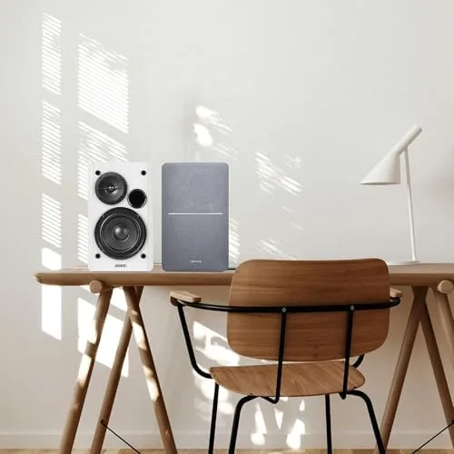 Another view of the Edifier R1280T Powered Bookshelf Speakers - 2.0 Active Near Field