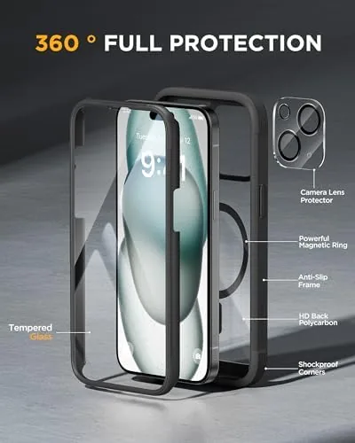 Close look at the miracase Glass Series for iPhone 15 Case [Compatible with MagSafe] build quality