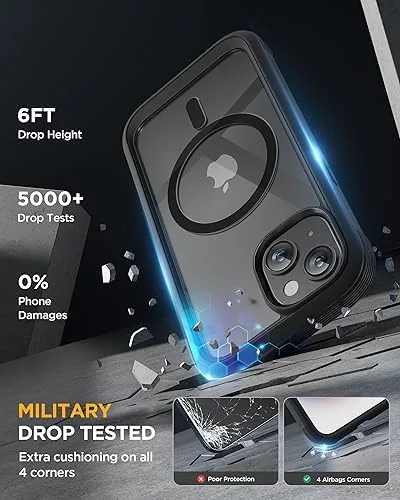 The miracase Glass Series for iPhone 15 Case [Compatible with MagSafe] in real use