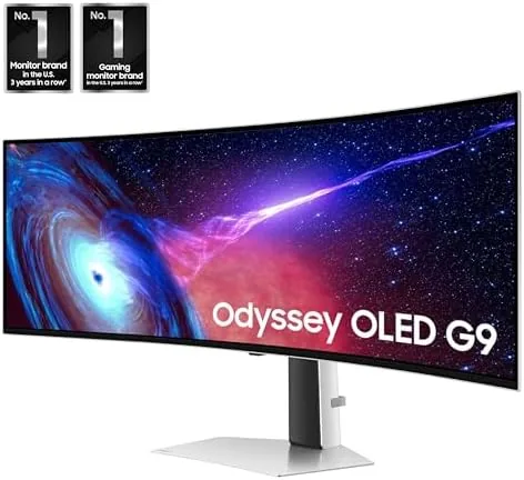 Close look at the Samsung 49" Odyssey (G93SC) Series QD-OLED Curved Gaming Monitor | build quality