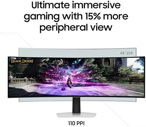 Another view of the Samsung 49" Odyssey (G93SC) Series QD-OLED Curved Gaming Monitor |