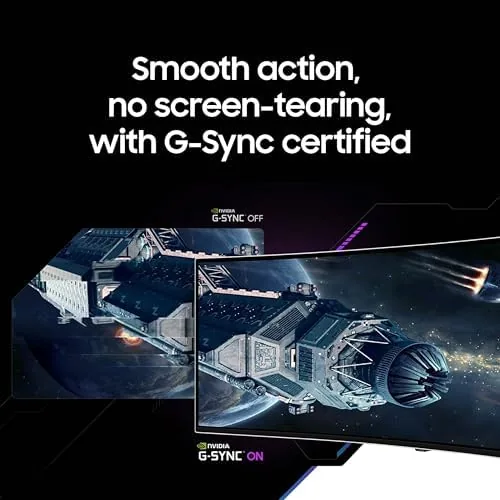 The Samsung 49" Odyssey (G93SC) Series QD-OLED Curved Gaming Monitor | compared in context