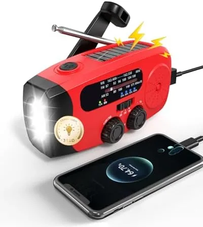 Overview of the Emgykit Hand Crank Radio with AM/FM/NOAA Weather Band,for Emergencies |