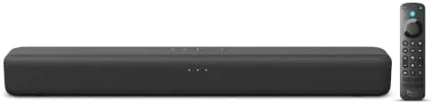 Close look at the Amazon Fire TV Soundbar with Alexa Voice Remote Pro build quality