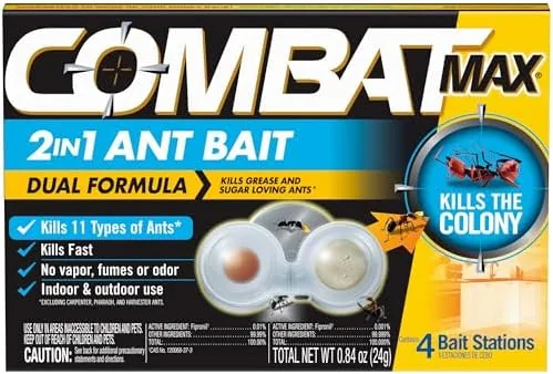 Combat Max 2in1 Ant Bait Station, Indoor & Outdoor Use, 4 Count | Destroys Review: Tested and Rated