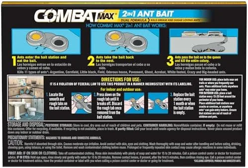 The Combat Max 2in1 Ant Bait Station, Indoor & Outdoor Use compared in context