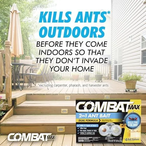 Testing the Combat Max 2in1 Ant Bait Station, Indoor & Outdoor Use over two weeks