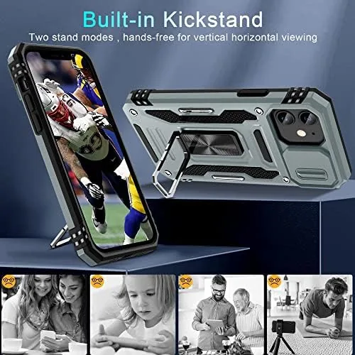 The DEERLAMN Case for iPhone 11 with Slide Camera Cover+Screen Protector(2 in real use