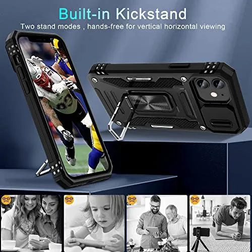 The DEERLAMN Case for iPhone 11 with Slide Camera Cover+Screen Protector(2 in real use