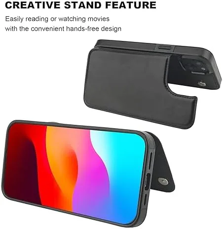 The ONETOP for iPhone 15 Plus Wallet Case with Credit Card in real use