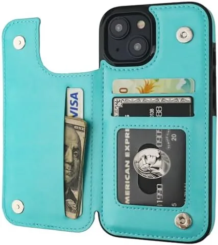 ONETOP for iPhone 15 Wallet Case with Credit Card Holder,LightBlue | Kickstand,ID/Cash Holder,Case Wallet Review: Tested and Rated
