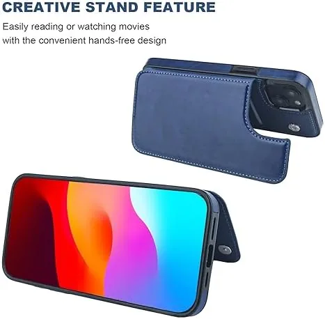 The ONETOP for iPhone 15 Plus Wallet Case with Credit Card in real use