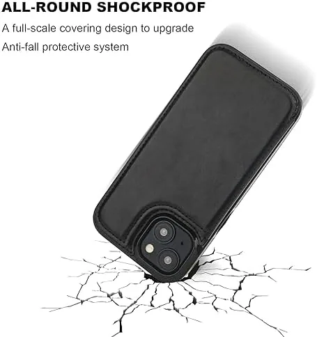 The ONETOP for iPhone 15 Wallet Case with Credit Card Holder,Black compared in context