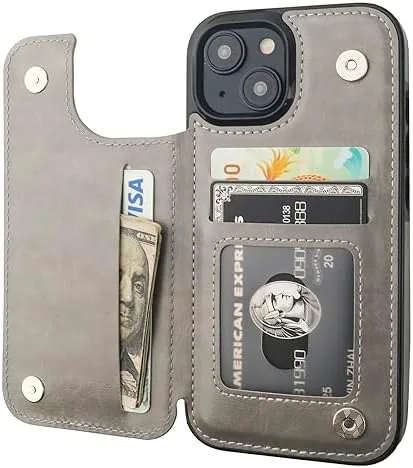 ONETOP for iPhone 15 Wallet Case with Credit Card Holder,Gray | Kickstand,ID/Cash Holder,Case Wallet Review: Tested and Rated