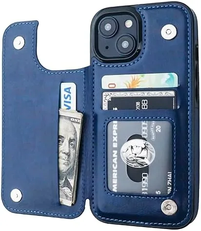 ONETOP for iPhone 15 Wallet Case with Credit Card Holder,Blue | Kickstand,ID/Cash Holder,Case Wallet Review: Tested and Rated