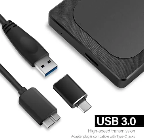 The Aiolo Innovation 500GB External Hard Drive Ultra Slim Portable HDD-USB in real use