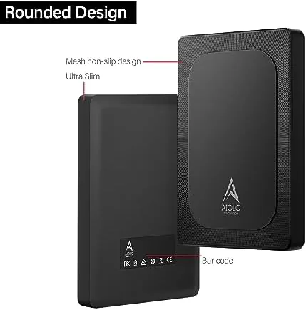 Another view of the Aiolo Innovation 500GB External Hard Drive Ultra Slim Portable HDD-USB