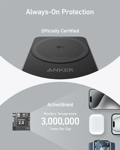 The Anker MagGo 3-in-1 folded flat in a travel case next to a phone