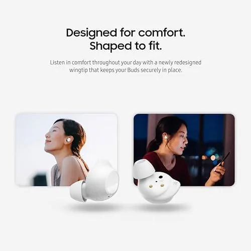 Another view of the Samsung Galaxy Buds FE True Wireless Bluetooth Earbuds, In-Ear Secure