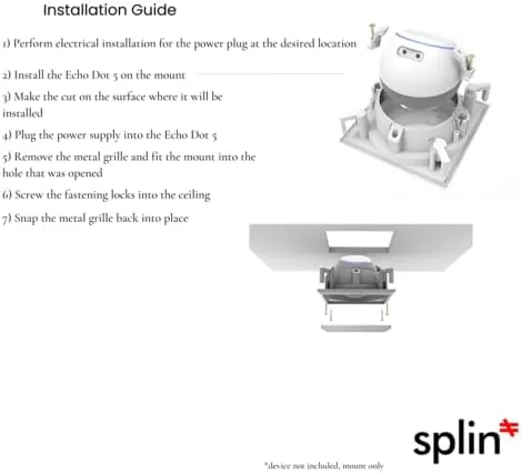 Testing the Splin Ceiling Speaker Mount for Alexa Echo Dot & HomePod over two weeks
