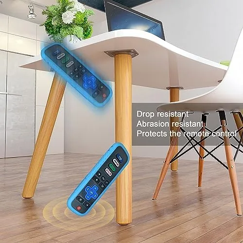 The cover installed on a Roku remote with all the buttons exposed and aligned