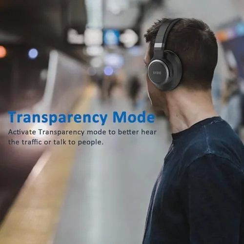 The KVIDIO Active Noise Cancelling Headphones, 70 Hours Playtime Bluetooth Headphones in real use