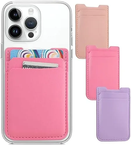 Fulgamo Phone Wallet Stick on,Card Holder for Phone Case,Phone Card Holder | 3Pack,PU Leather,Self Review: Tested and Rated